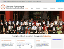 Tablet Screenshot of climateparl.net